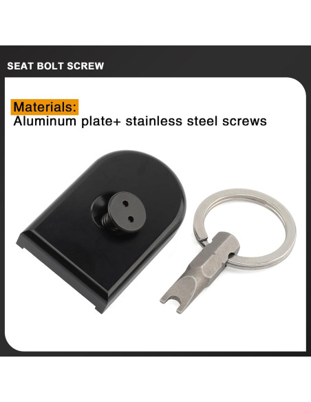 Tornillo de Asiento Antirrobo Daklvng 1/4"-20 para Harley 1996-2024