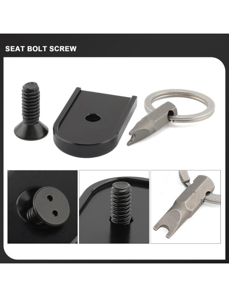 Tornillo de Asiento Antirrobo Daklvng 1/4"-20 para Harley 1996-2024