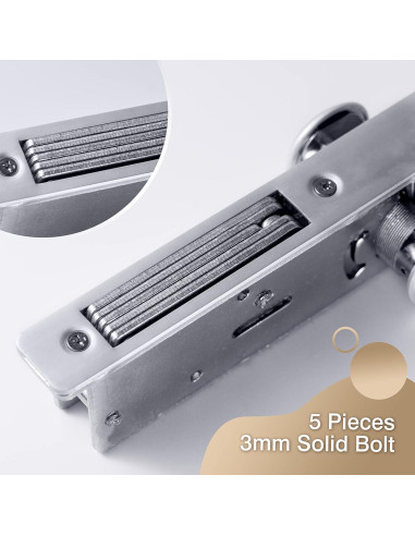 Cerradura de Mortaja Doble Cilindro UpJia Flarish 2.86 cm