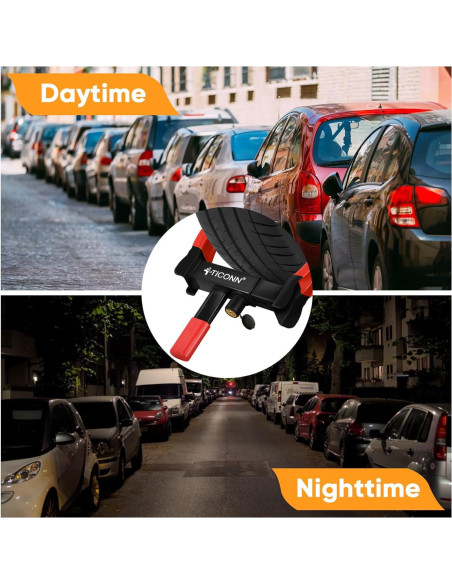 Bloqueo de Rueda TICONN Antirrobo Ajustable para Vehículos