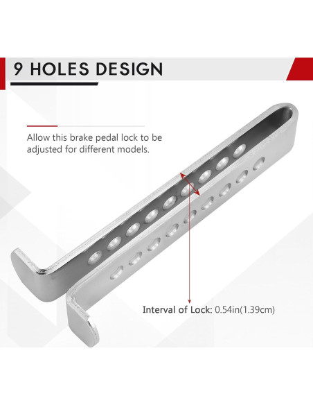 Cerradura de Freno de Embrague Antirrobo DASBET 9 Agujeros