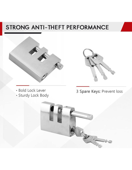 Cerradura de Freno de Embrague Antirrobo DASBET 9 Agujeros