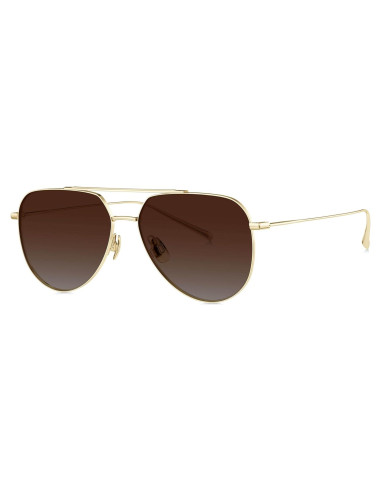 Gafas de Sol Aviador Polarizadas Bolon Titanio Oro Claro