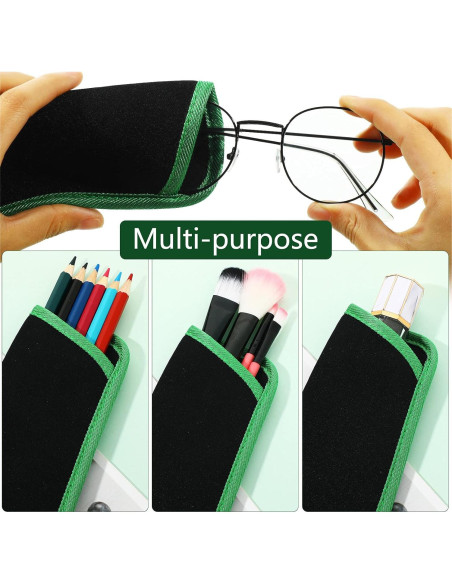 Konohan 12 Fundas de Gafas Suaves Microfibra 15.5x7cm 6 Colores