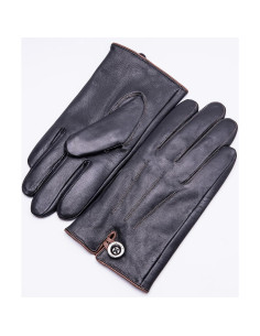 Guantes de Cuero de Cordero YISEVEN para Hombre Táctiles 2