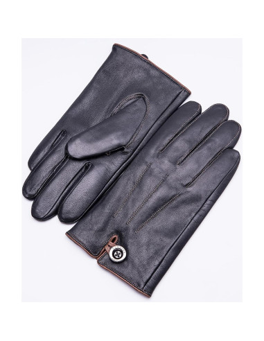 Guantes de Cuero de Cordero YISEVEN para Hombre Táctiles