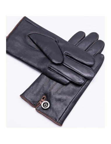 Guantes de Cuero de Cordero YISEVEN para Hombre Táctiles