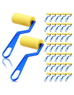 Rodillos de Pintura de Espuma Tenceur 50 Piezas 7 cm