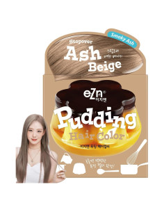 Tinte para Cabello eZn Pudding Beige Ceniza Sin Amoníaco 255g