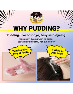 Tinte para Cabello eZn Pudding Beige Ceniza Sin Amoníaco 255g 2