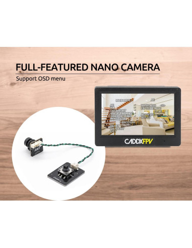 Cámara FPV Caddx Ant 1200TVL WDR 1.8mm para Drones