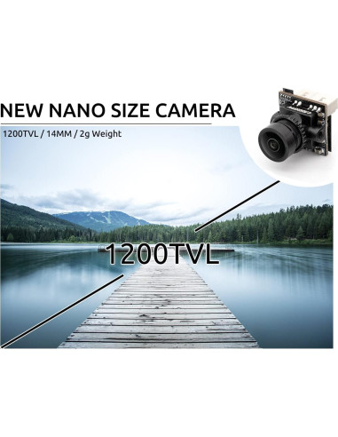 Cámara FPV Caddx Ant 1200TVL WDR 1.8mm para Drones