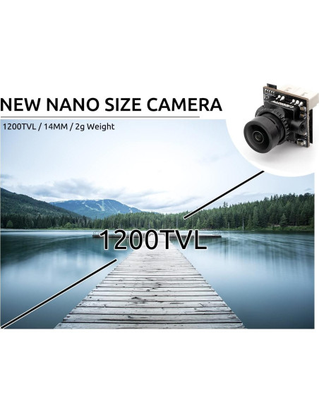 Cámara FPV Caddx Ant 1200TVL WDR 1.8mm para Drones