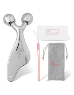 Rodillo Facial 2-en-1 y Gua Sha WEBOMTIME - Masajeador Refrigerante