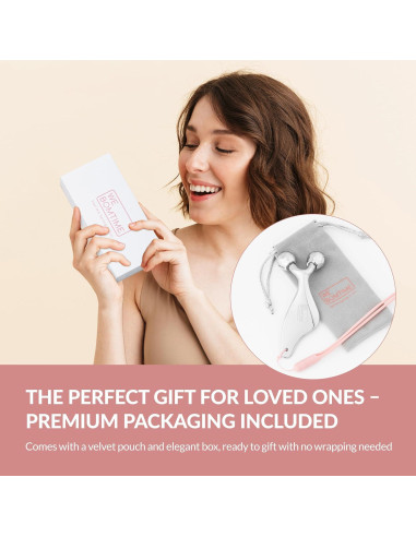 Rodillo Facial 2-en-1 y Gua Sha WEBOMTIME - Masajeador Refrigerante