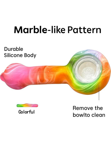 Juego de Pipas de Fumar ZPAIXIN - Fácil de Limpiar, 15.6cm