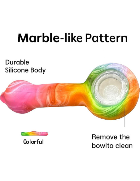 Juego de Pipas de Fumar ZPAIXIN - Fácil de Limpiar, 15.6cm