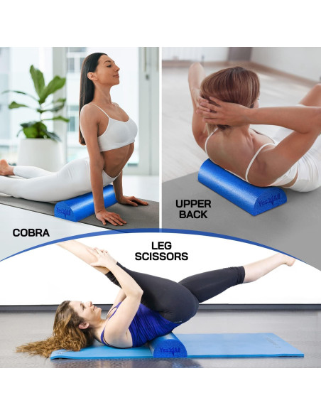 Rodillo de Espuma Yes4All Medio Firme PE 30.48 cm Azul