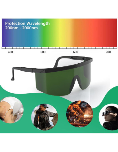 Gafas de Protección Láser IPL 200-2000nm - Seguridad Ocular Unisex
