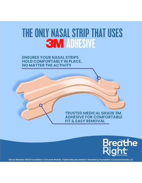 Tiras Nasales Breathe Right Original Beige Grande 30 Unidades