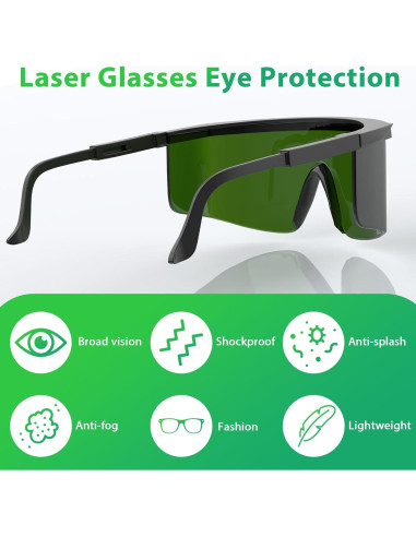 Gafas de Protección Láser IPL 200-2000nm - Seguridad Ocular Unisex