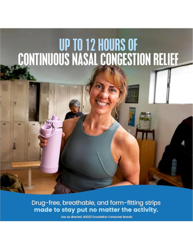 Tiras Nasales Breathe Right Original Beige Grande 30 Unidades