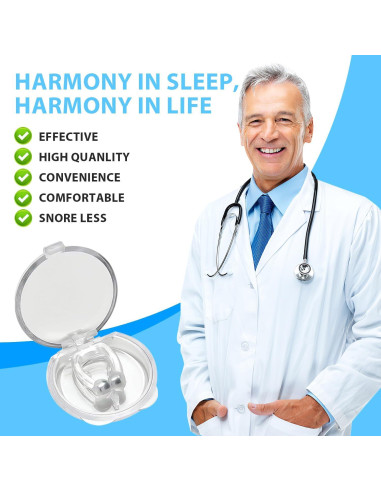 Clip Nasal Anti Ronquidos QUANROL - Silicona Transparente