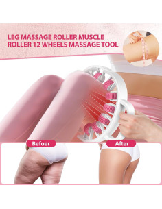 Rodillo Masajeador Docemel para Celulitis y Drenaje Linfático - 21.5x26 cm 2