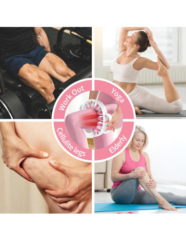 Rodillo Masajeador Docemel para Celulitis y Drenaje Linfático - 21.5x26 cm