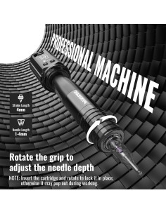 Kit de Tatuaje Inalámbrico Padieoe con 20 Agujas y Batería 1200mAh 2