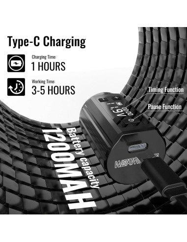 Kit de Tatuaje Inalámbrico Padieoe con 20 Agujas y Batería 1200mAh