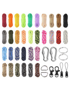 Kit de Paracord 32 Colores Weryerker 3 Metros Nylon Accesorios