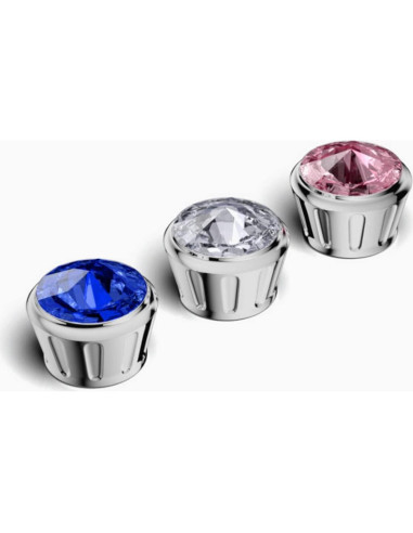 Tapa de Tornillo para Placa de Matrícula Moioee - 4 Piezas Azul