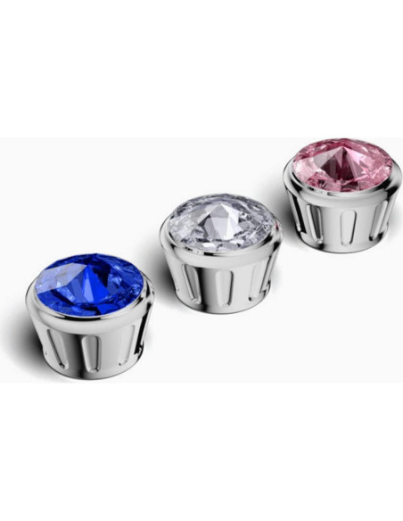 Tapa de Tornillo para Placa de Matrícula Moioee - 4 Piezas Azul