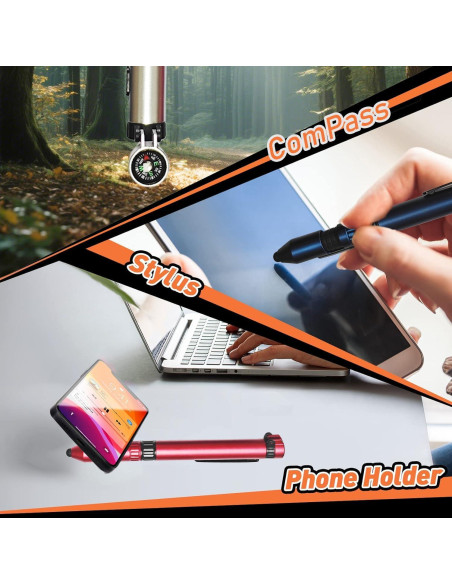 Bolígrafo Multifuncional LED Genérico con Brújula - 5 Pcs Bolígrafo Multifuncional LED Genérico con Brújula - 5 Pcs