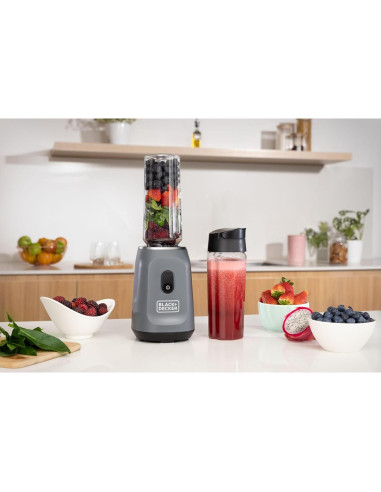 Licuadora Personal Black+Decker 300W 2 Jarras 20oz Gris