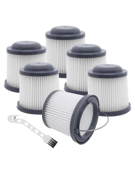 Paquete de 6 Filtros de Repuesto Fre.Filtor PVF110 para Aspiradoras Black y Decker