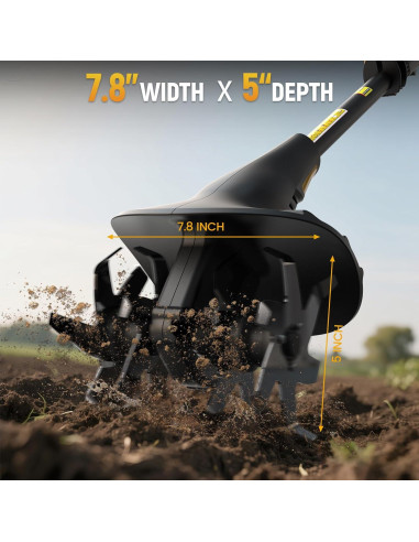 Cultivador Eléctrico Inalámbrico Ohyes 360RPM 19.81cm