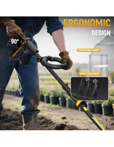 Cultivador Eléctrico Inalámbrico Ohyes 360RPM 19.81cm