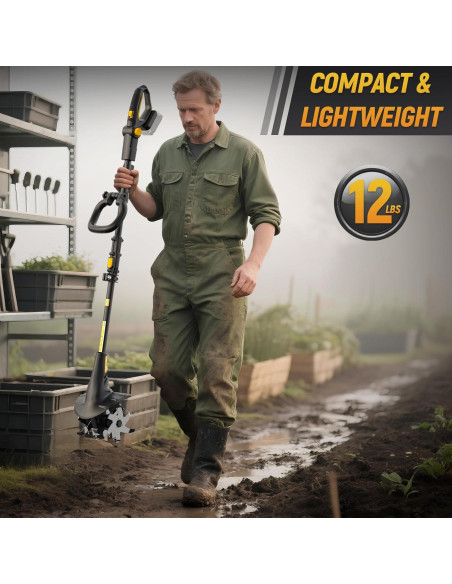 Cultivador Eléctrico Inalámbrico Ohyes 360RPM 19.81cm