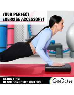 Rodillo de Espuma CanDo 15x30 cm Semi-Circular para Masaje 2