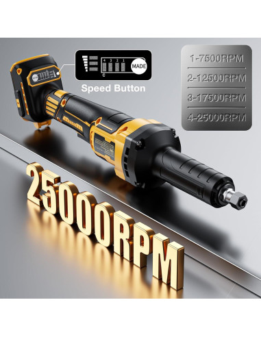 Amoladora Inalámbrica PropeLannt 20V 25000RPM 1/4"