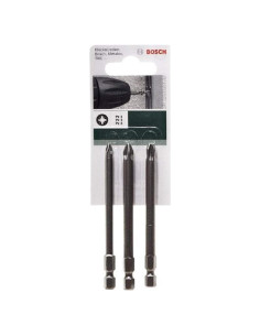 Juego de Puntas de Destornillador Bosch 3 Piezas Titanio 89mm