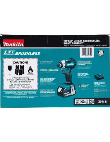 Destornillador de Impacto Inalámbrico Makita XDT131-R 18V 3Ah