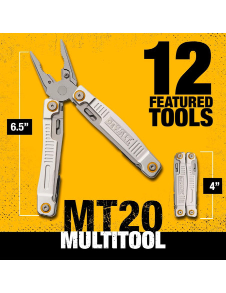 DEWALT Herramienta Multiuso 12 en 1 Acero Inoxidable 11.43 cm