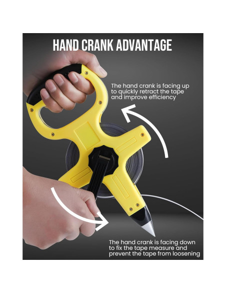 Cinta Métrica Lichamp 50M de Acero Reforzado para Ingenieros