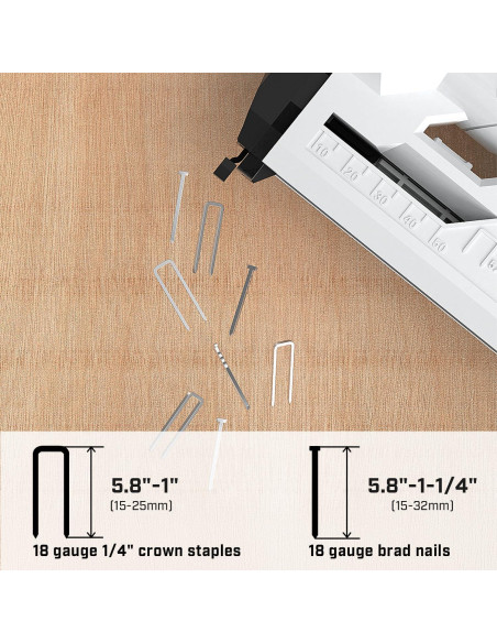 Pistola de Clavos Inalámbrica Bielmeier 20V 2 en 1 18 Calibre