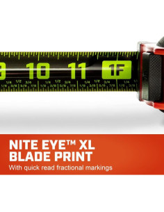 Cinta Métrica Lufkin CONTROLTOUCH NITE EYE 10.7m con Freno 2