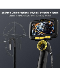 Borescopio Articulado 360 Zealtron 5" HD 6.2mm Luz 2