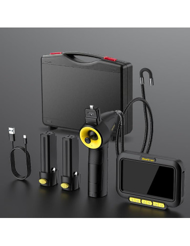 Borescopio Articulado 360 Zealtron 5" HD 6.2mm Luz